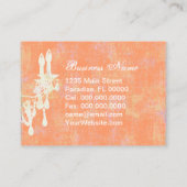 ココヤシのシャンデリア色/紙/形の選択- 名刺 (裏面)