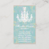 ココヤシのシャンデリア色/紙/形の選択- 名刺 (裏面)