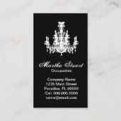 ココヤシのシャンデリア色/紙/形の選択- 名刺 (裏面)