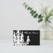 ココヤシのシャンデリア色/紙/形の選択- 名刺 (スタンド正面)