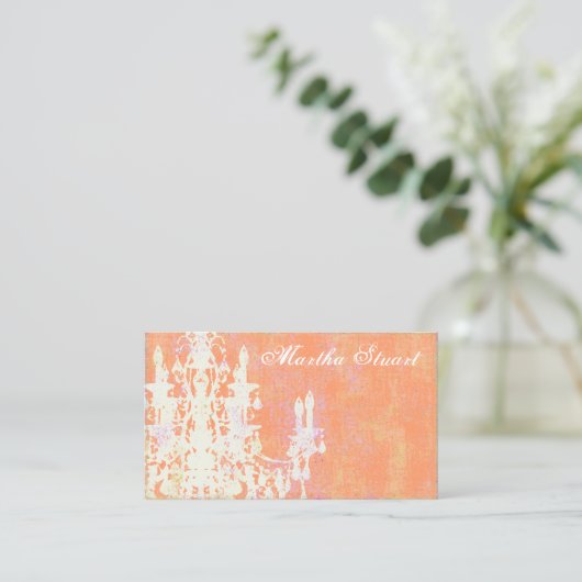 ココヤシのシャンデリア-色/名刺を変えて下さい 名刺 (スタンド正面)