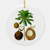 ココヤシの木のオーナメント セラミックオーナメント (裏面)