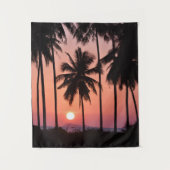 ココヤシの木の木の景色 タペストリー (正面)