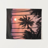 ココヤシの木の木の景色 タペストリー (正面(横))