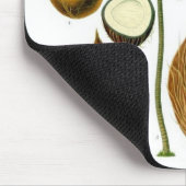 ココヤシの木の植物のイラストレーション マウスパッド (コーナー)