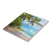 ココヤシの木、Mirissaのビーチ|スリランカ タイル (側面)