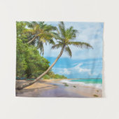 ココヤシの木、Mirissaのビーチ|スリランカ タペストリー (正面(横))