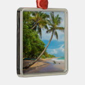 ココヤシの木、Mirissaのビーチ|スリランカ メタルオーナメント (右)