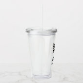 ココヤシは私にブラシのデザインそれをさせます アクリルタンブラー (右)