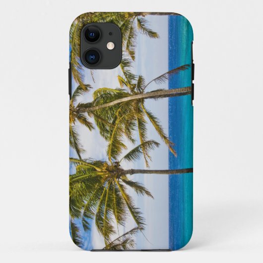 ココヤシ(Cocos nucifera)の木が揺れている Case-Mate iPhoneケース (裏面)
