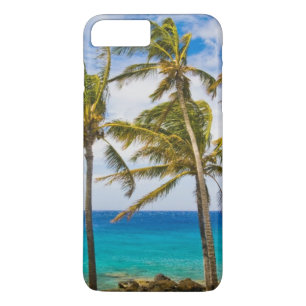 ココヤシ(Cocos nucifera)の木が揺れている iPhone 8 Plus/7 Plusケース
