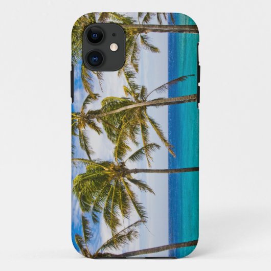 ココヤシ(Cocos nucifera)の木が揺れている Case-Mate iPhoneケース (裏面)
