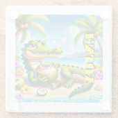 ココ水付ココドリロ ガラスコースター (裏面)