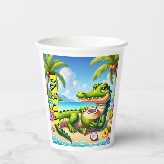 ココ水付ココドリロ 紙コップ (正面)