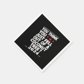 ココ考えツの木から落ちただけだ スタンダードカクテルナプキン (角)