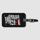 ココ考えツの木から落ちただけだ ラゲッジタグ (正面横)