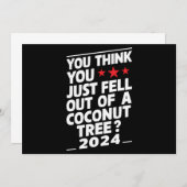 ココ考えツの木から落ちただけだ 招待状 (正面/裏面)