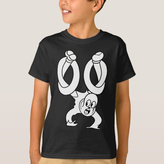 ココ・ザ・クラウン・ゴースト・ツイスト・ブラックワーク Tシャツ (正面)