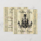 ココ シャンデリア ～ ご招待 招待状 (正面/裏面)