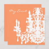 ココ シャンデリア ～ 招待状 / 出席確認 (正面/裏面)