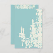 ココ シャンデリア ～ 色を変える 誘い 招待状 (正面/裏面)