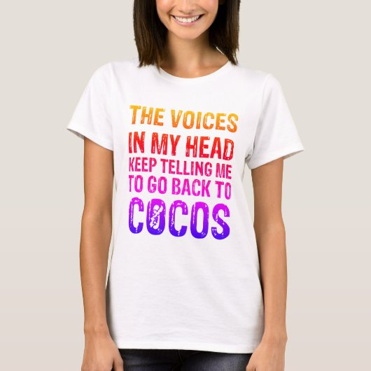 『ココ·ボイス·レディーズTシャツ』 Tシャツ (正面)
