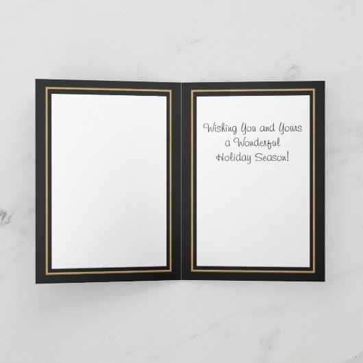 コサギのクリスマス シーズンカード (内部)