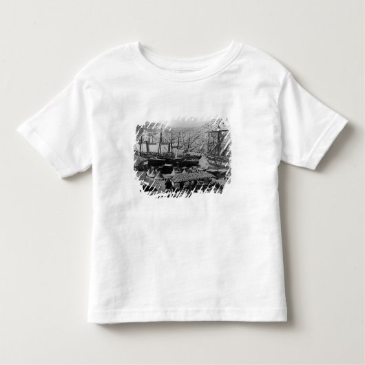 コサック湾、クリミア、c.1855 トドラーTシャツ (正面)