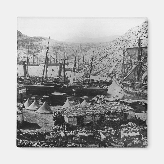 コサック湾，クリミア， c.1855 マグネット (正面)