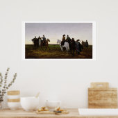 コサック・オン・ホース1874(キャンバス上の油) ポスター (キッチン)