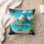 コサムイタイビーチ クッション (ブランケット)