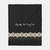 コザイマキシングカミング心地よいフローラフリースブランケット フリースブランケット (正面)