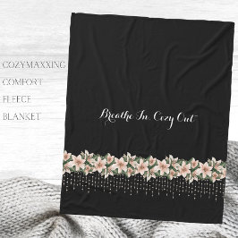 コザイマキシングカミング心地よいフローラフリースブランケット フリースブランケット