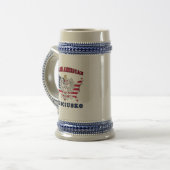 コシウスコテキサス州ポーランドアメリカン ビールジョッキ (正面左)