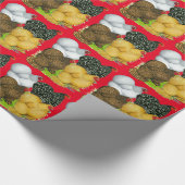 コシャンの4羽の雌鶏 ラッピングペーパー (角)