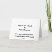 コショウおよび友人カード カード (裏面)