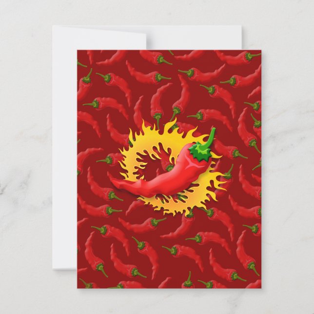 コショウで炎を上げる (正面)