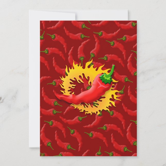 コショウで炎を上げる (正面)