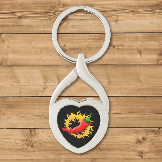 コショウで炎を上げる キーホルダー