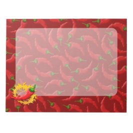 コショウで炎を上げる ノートパッド