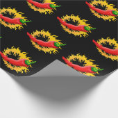 コショウで炎を上げる ラッピングペーパー (角)