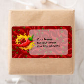 コショウで炎を上げる ラベル (インサイチュ)