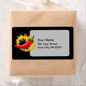 コショウで炎を上げる ラベル (インサイチュ)