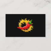 コショウで炎を上げる 名刺 (裏面)