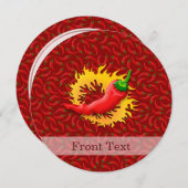 コショウで炎を上げる 招待状 (正面/裏面)