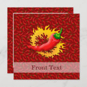 コショウで炎を上げる 招待状 (正面/裏面)