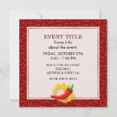 コショウで炎を上げる 招待状 (裏面)