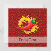 コショウで炎を上げる 招待状 (正面)