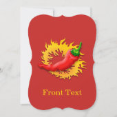 コショウで炎を上げる 招待状 (正面)