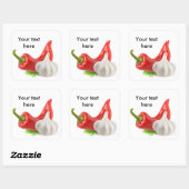 コショウとニンニク スクエアシール (シート)